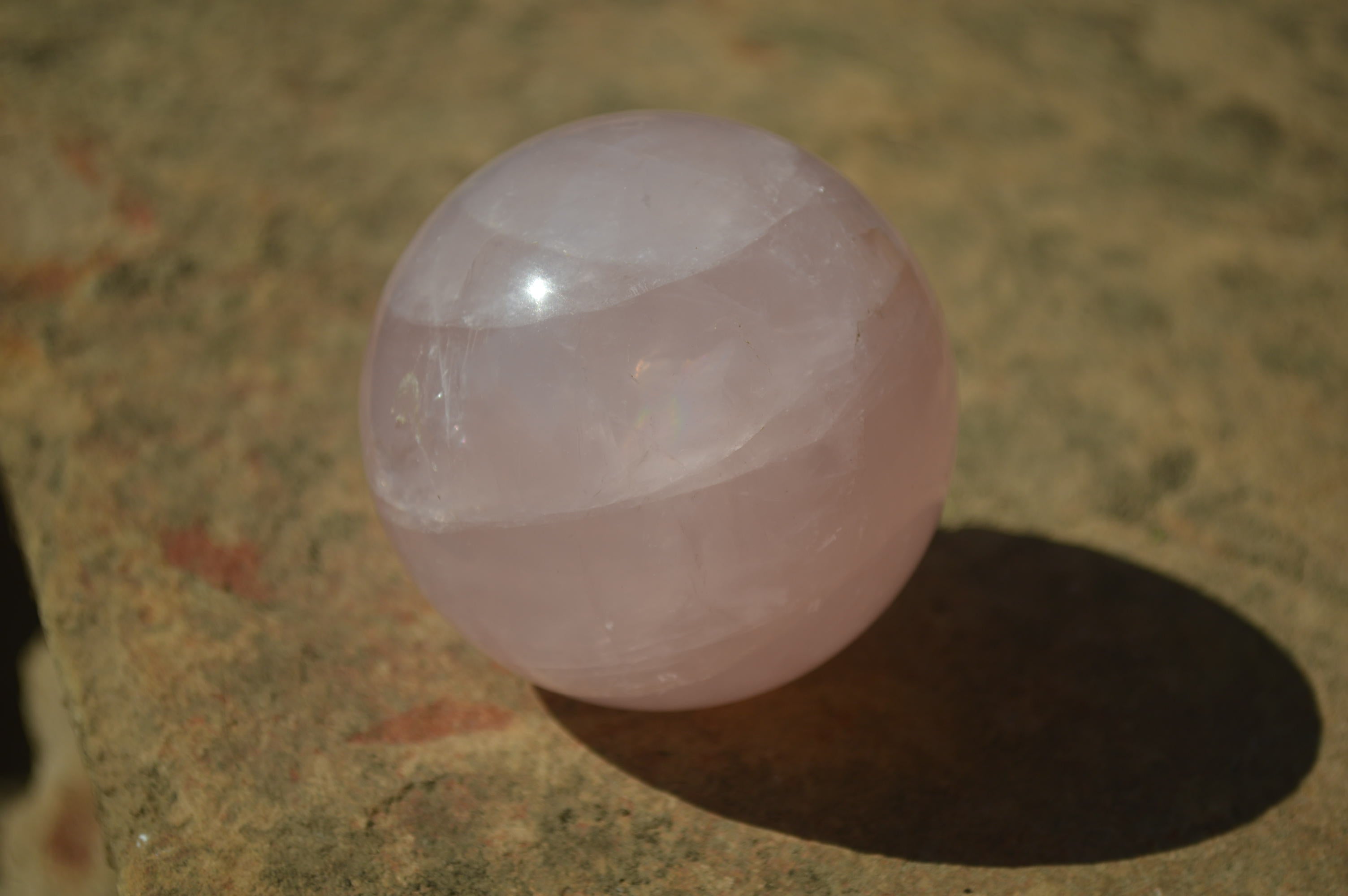 Polished Pink Rose Quartz Spheres x 4 From Ambatondrazaka, Madagascar - Toprock Gemstones and Minerals 