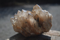 Natural Smokey Quartz Clusters x 4 From Luena, Congo - Toprock Gemstones and Minerals 