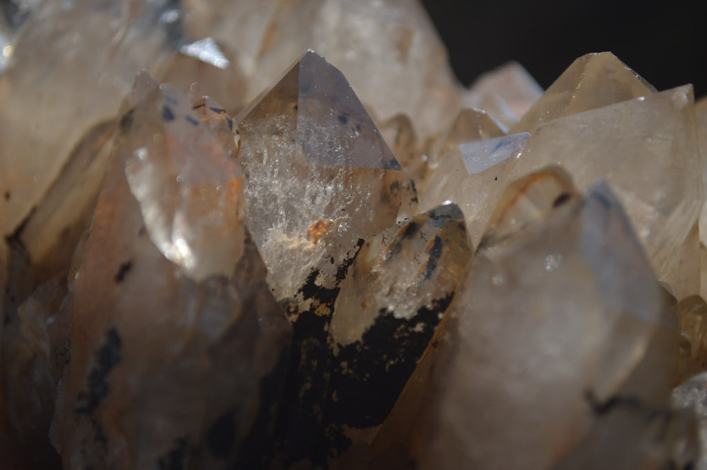 Natural Smokey Quartz Clusters x 4 From Luena, Congo - Toprock Gemstones and Minerals 
