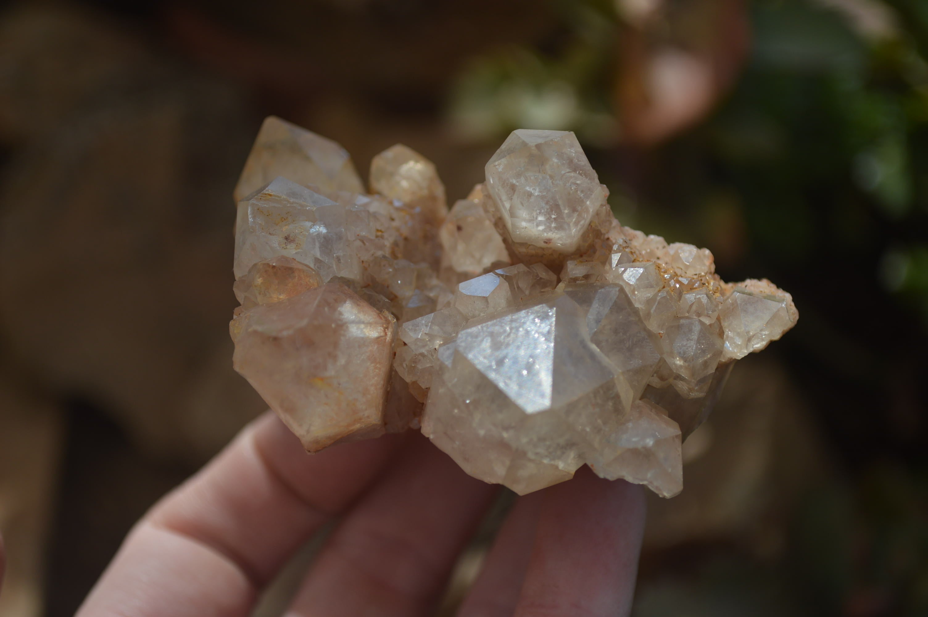 Natural Smokey Quartz Clusters x 4 From Luena, Congo - Toprock Gemstones and Minerals 