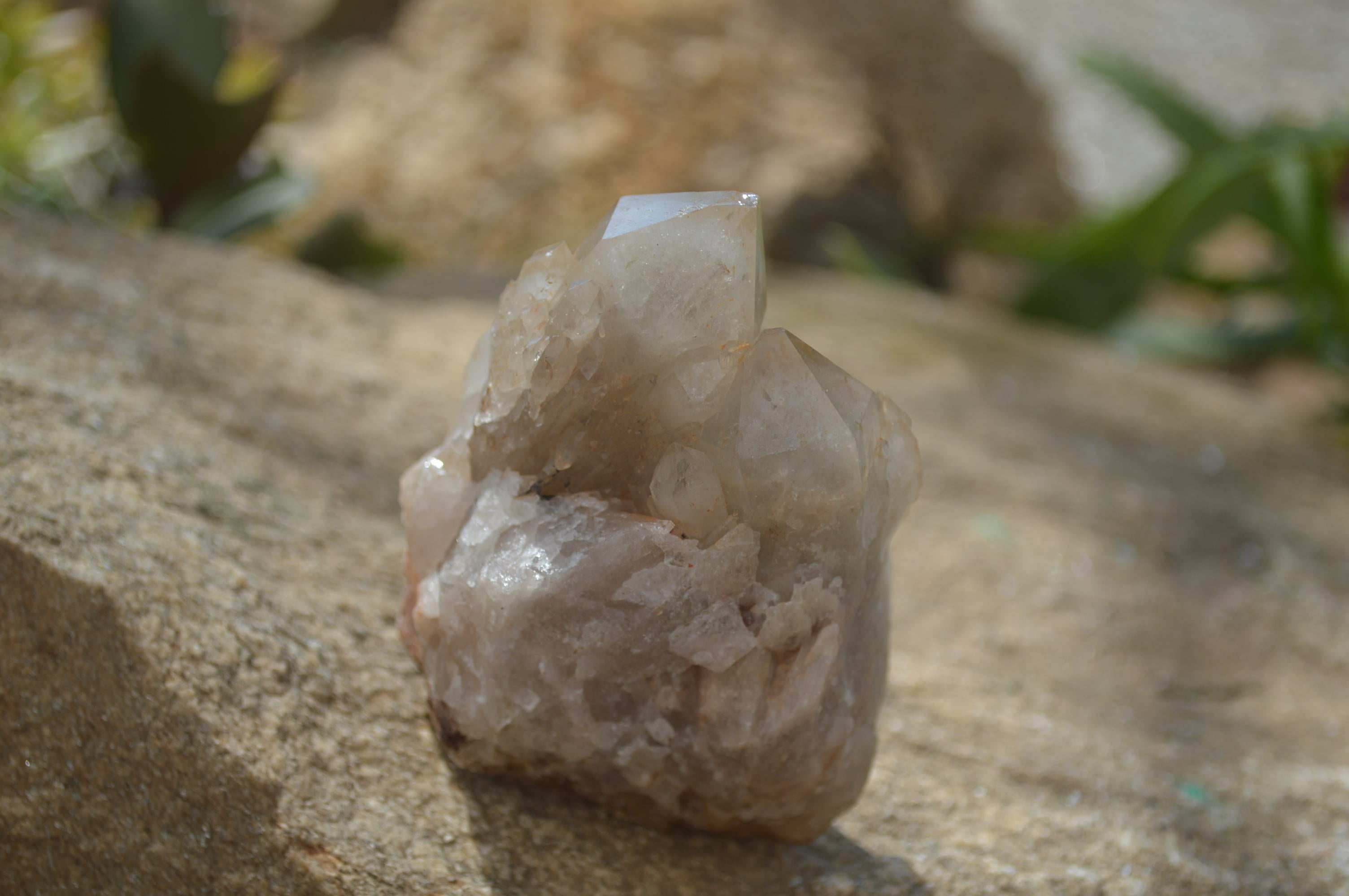 Natural Smokey Quartz Clusters x 4 From Luena, Congo - Toprock Gemstones and Minerals 