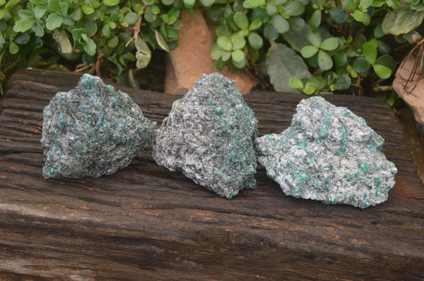 Natural Rare Emerald Mica In Matrix Cobbed Specimens x 4 From Mutoko, Zimbabwe - Toprock Gemstones and Minerals 