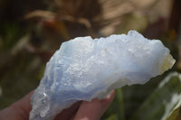 Natural Etched Blue Chalcedony Specimens x 12 From Nsanje, Malawi - Toprock Gemstones and Minerals 