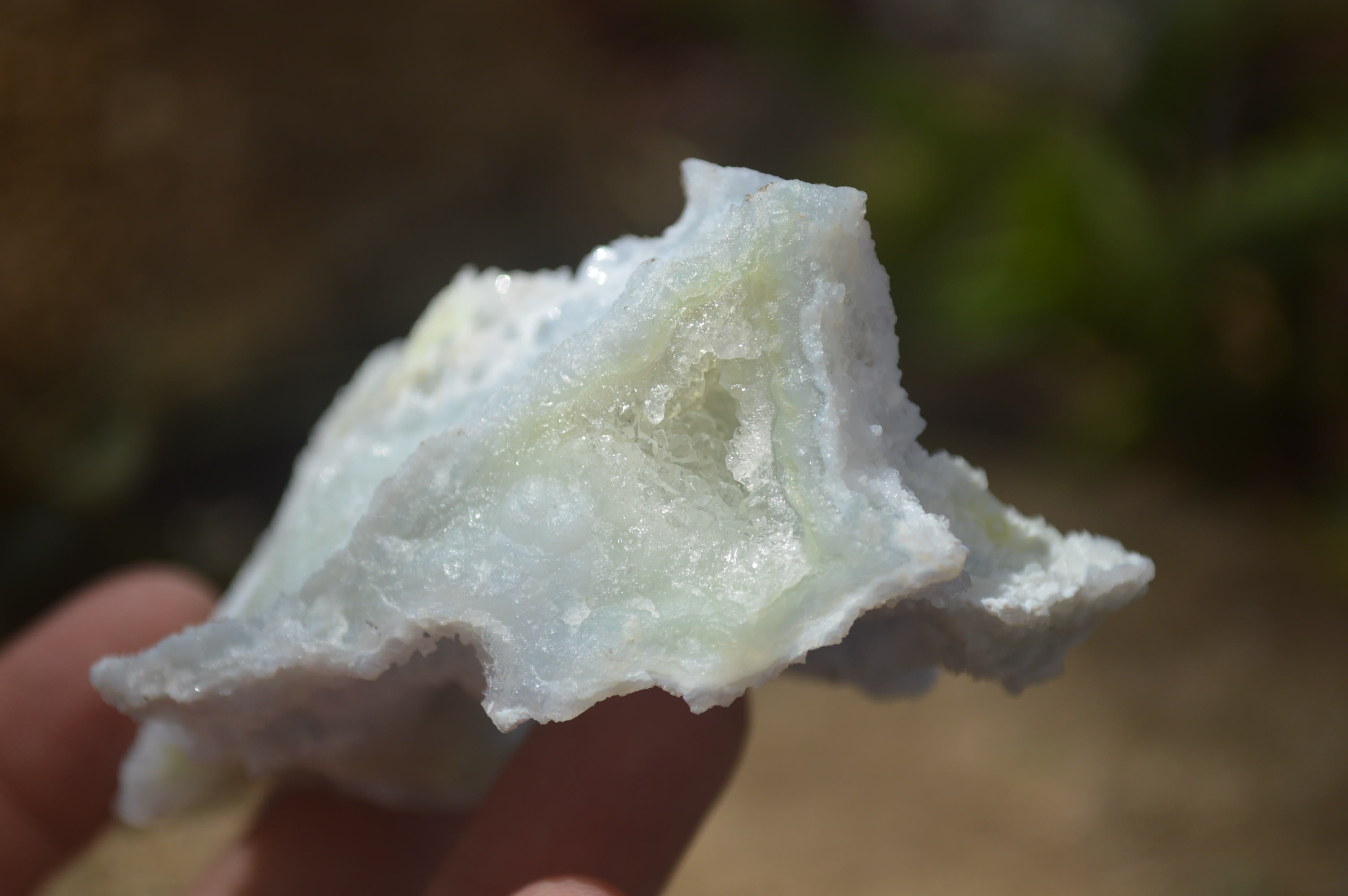 Natural Etched Blue Chalcedony Specimens x 12 From Nsanje, Malawi - Toprock Gemstones and Minerals 