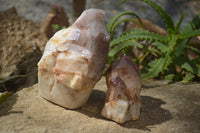 Polished Hematoid Quartz Clusters x 2 From Karoi, Zimbabwe