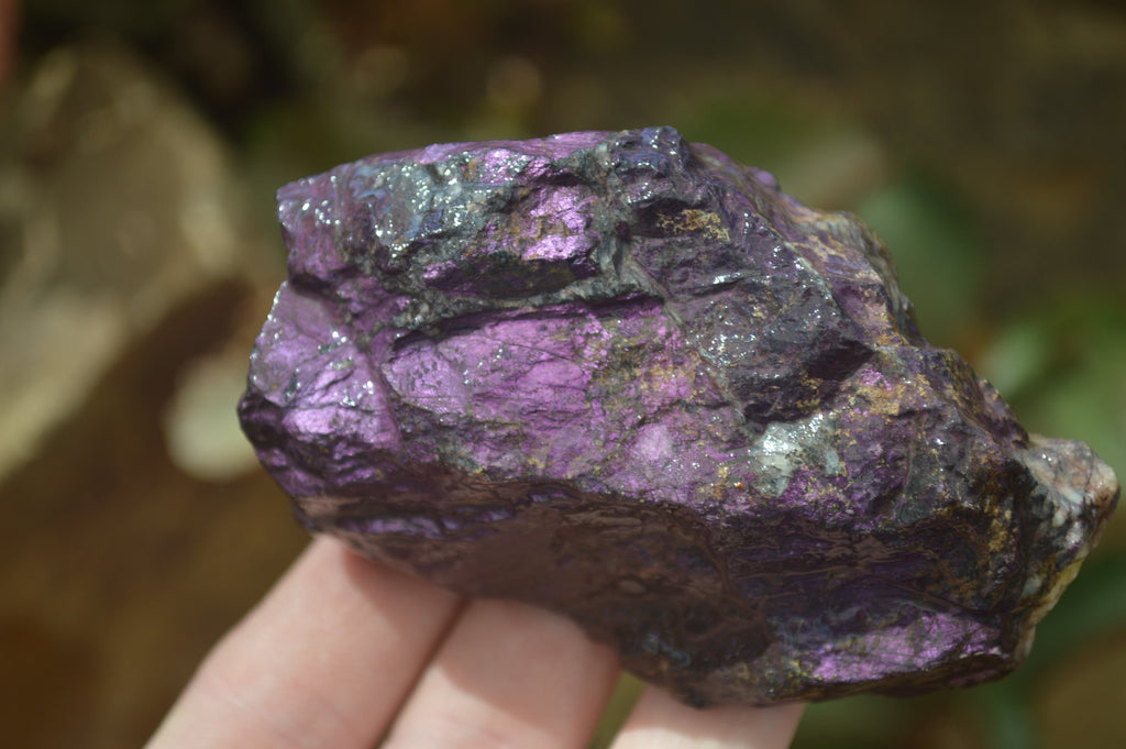 Natural Metallic Purpurite Cobbed Specimens x 6 From Erongo, Namibia - Toprock Gemstones and Minerals 