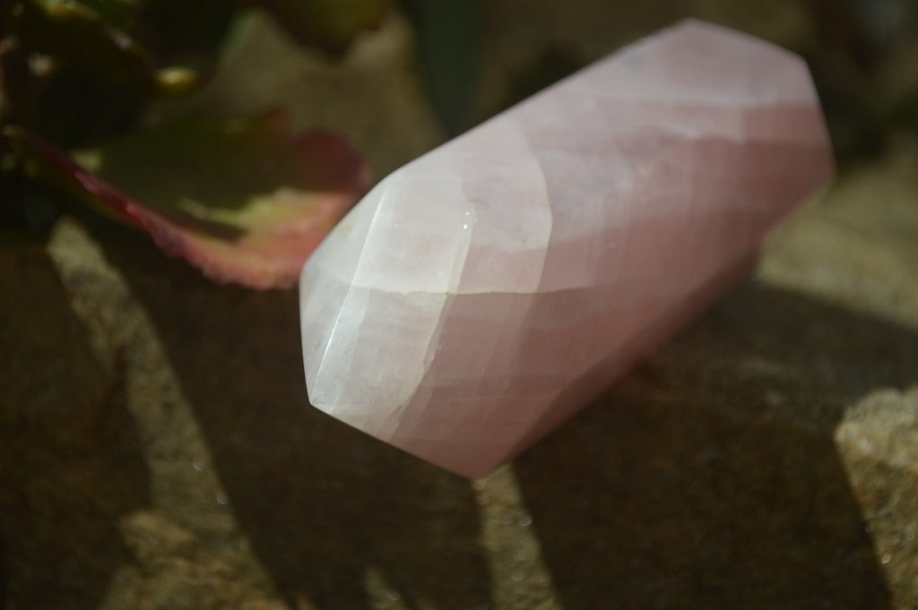 Polished Double Terminated Rose Quartz Crystals x 4 From Madagascar - Toprock Gemstones and Minerals 