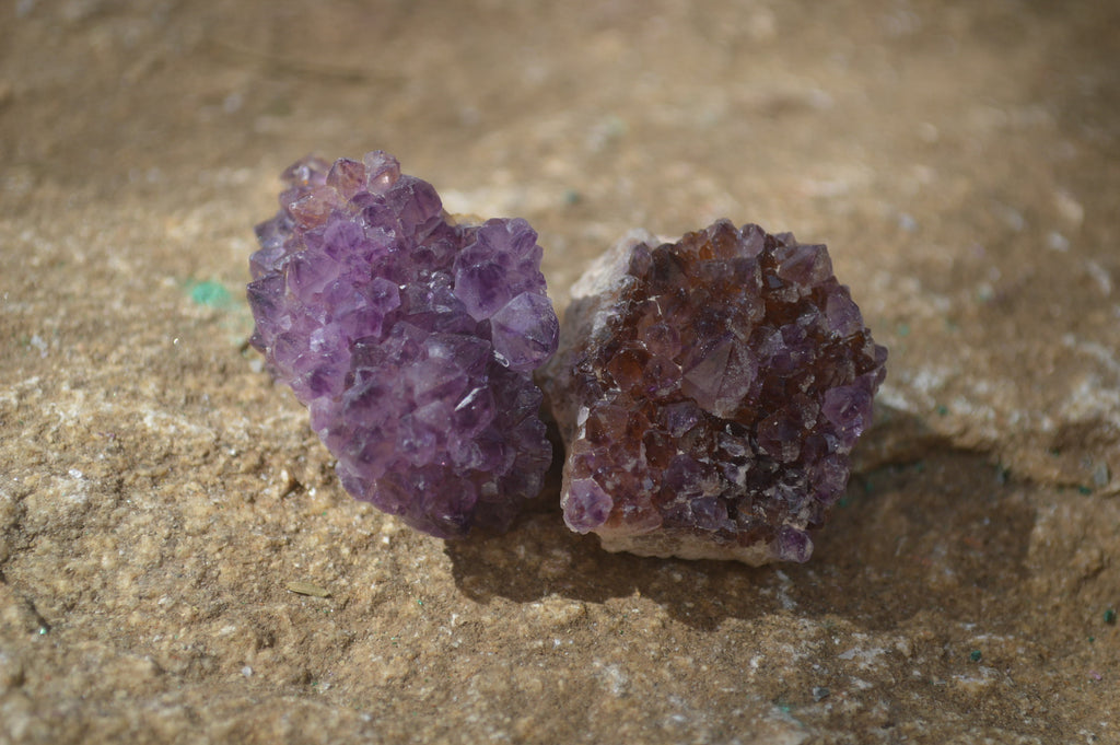Natural Amethystos Amethyst Specimens x 35 From Kwaggafontein, South Africa - Toprock Gemstones and Minerals 