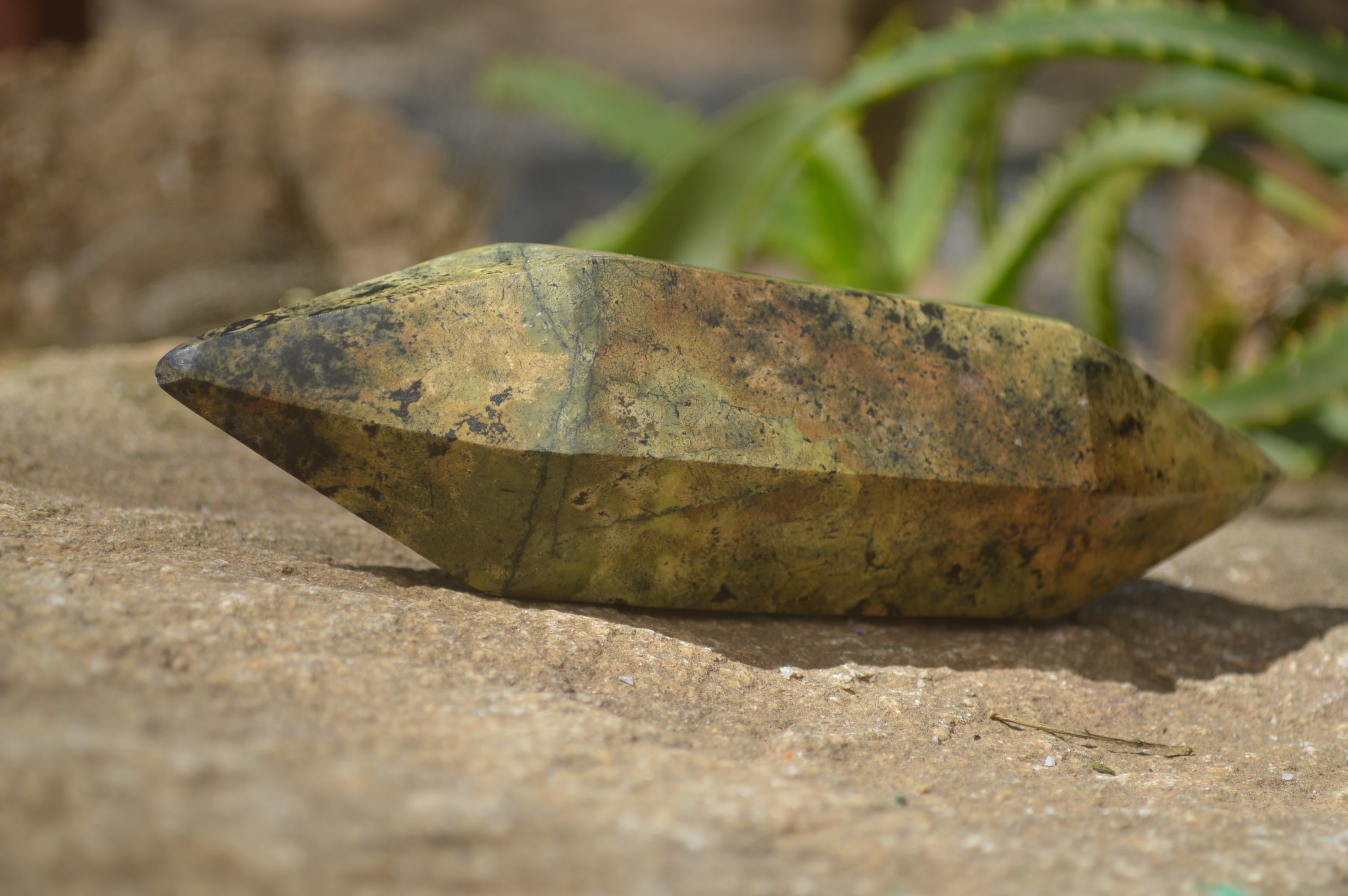 Polished Leopard Stone Standing Free Forms x 6 From Nyanga, Zimbabwe - Toprock Gemstones and Minerals 