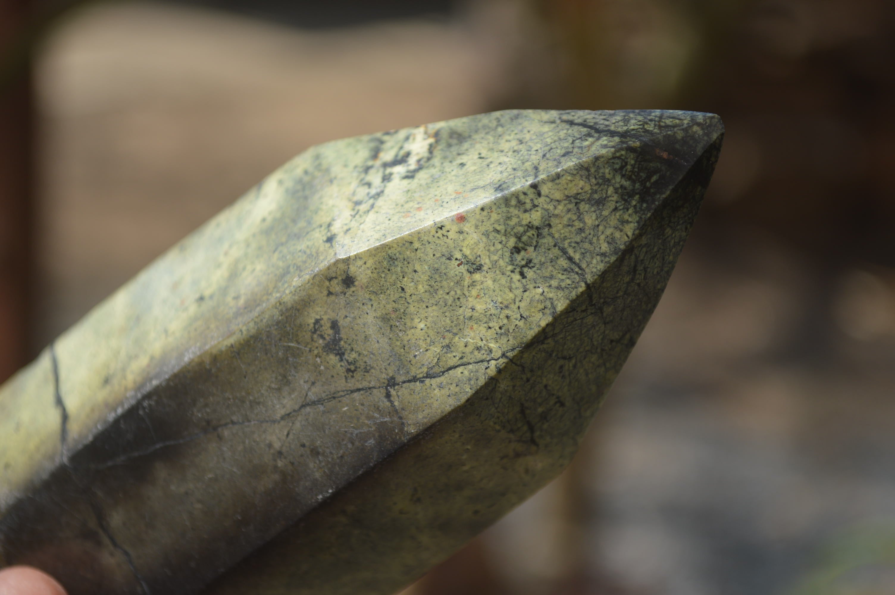Polished Leopard Stone Standing Free Forms x 6 From Nyanga, Zimbabwe - Toprock Gemstones and Minerals 