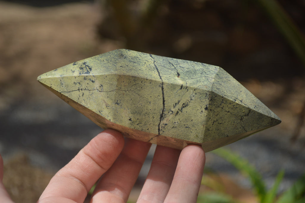 Polished Leopard Stone Standing Free Forms x 6 From Nyanga, Zimbabwe - Toprock Gemstones and Minerals 