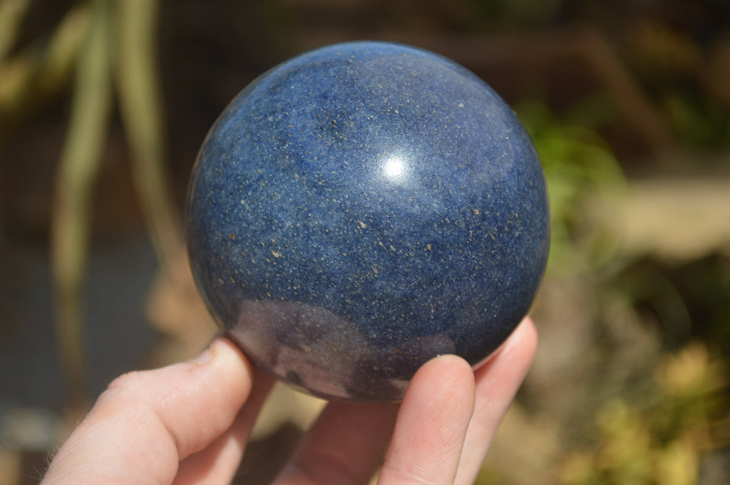 Polished Lazulite Spheres x 2 From Madagascar - Toprock Gemstones and Minerals 