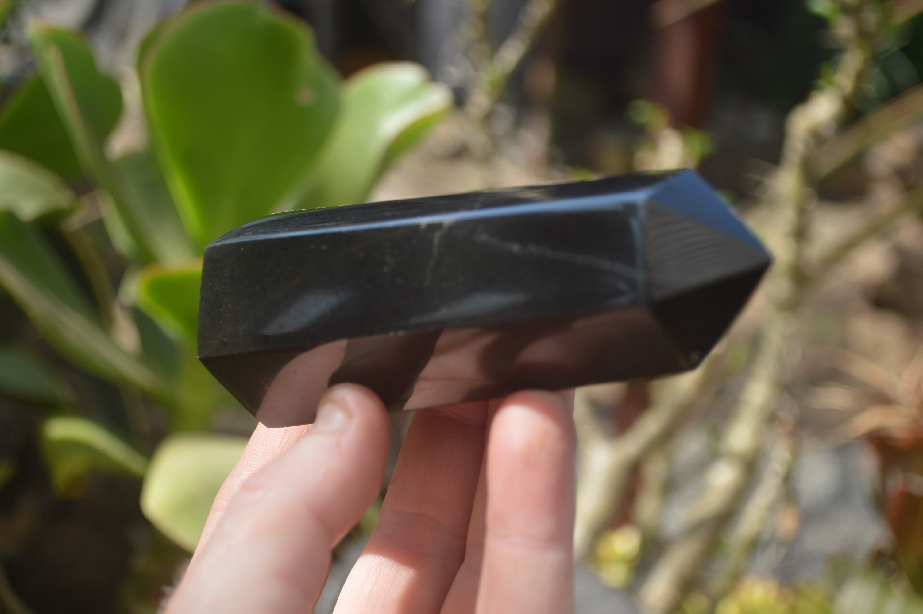 Polished Black Basalt Points & Eggs x 6 From Antsirabe, Madagascar - Toprock Gemstones and Minerals 