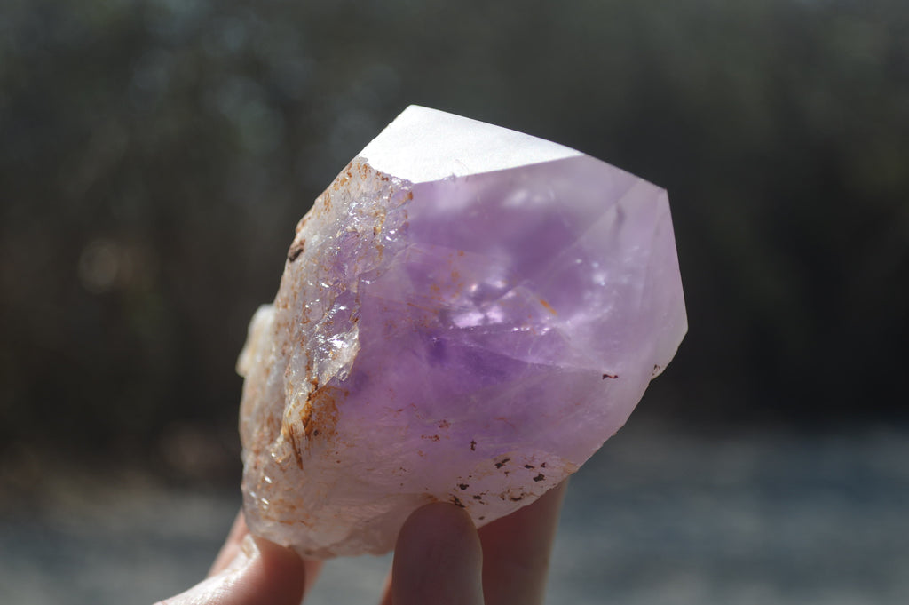 Polished Jacaranda Amethyst Crystals x 3 From Mumbwa, Zambia - Toprock Gemstones and Minerals 