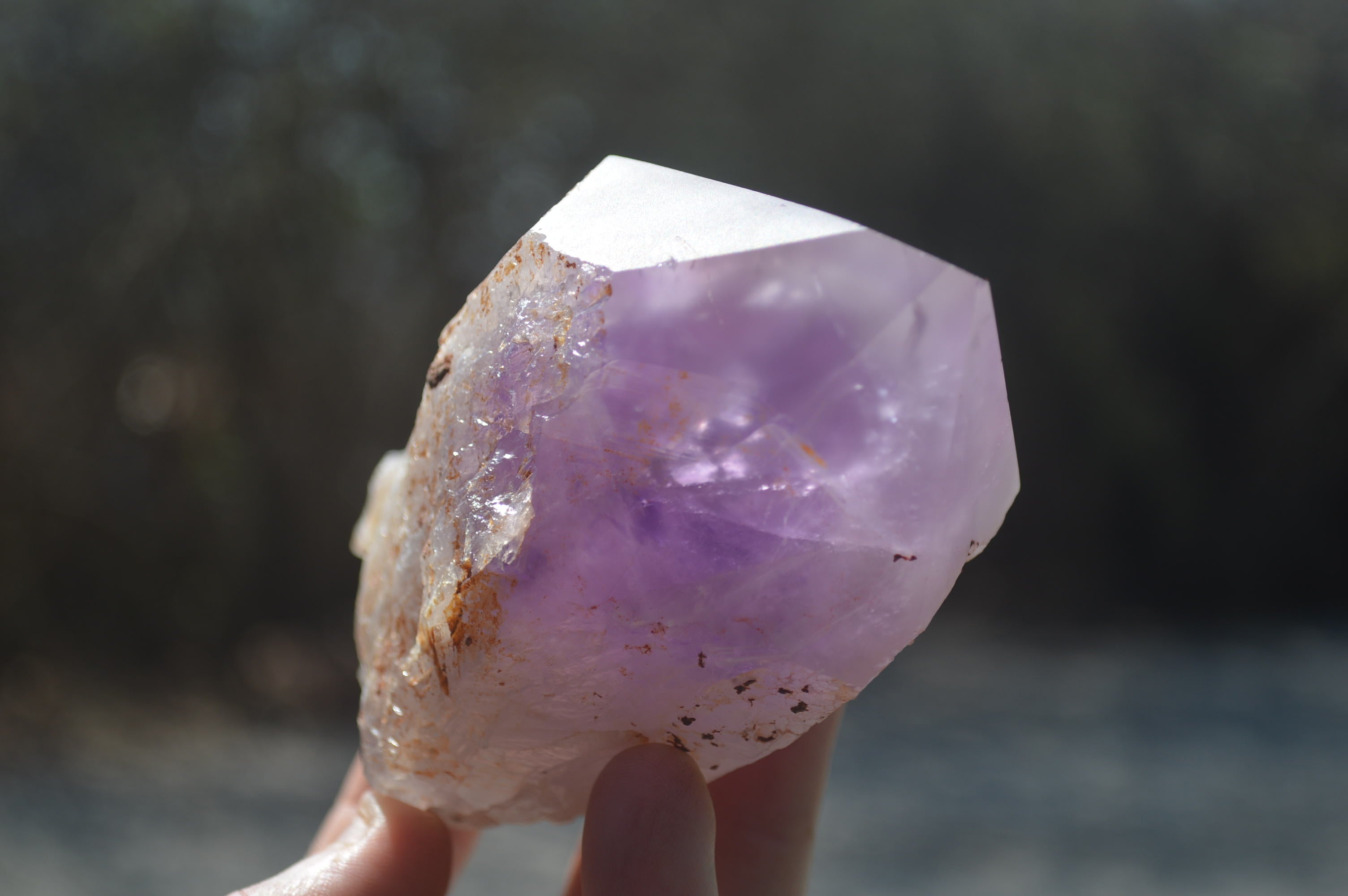 Polished Jacaranda Amethyst Crystals x 3 From Mumbwa, Zambia - Toprock Gemstones and Minerals 