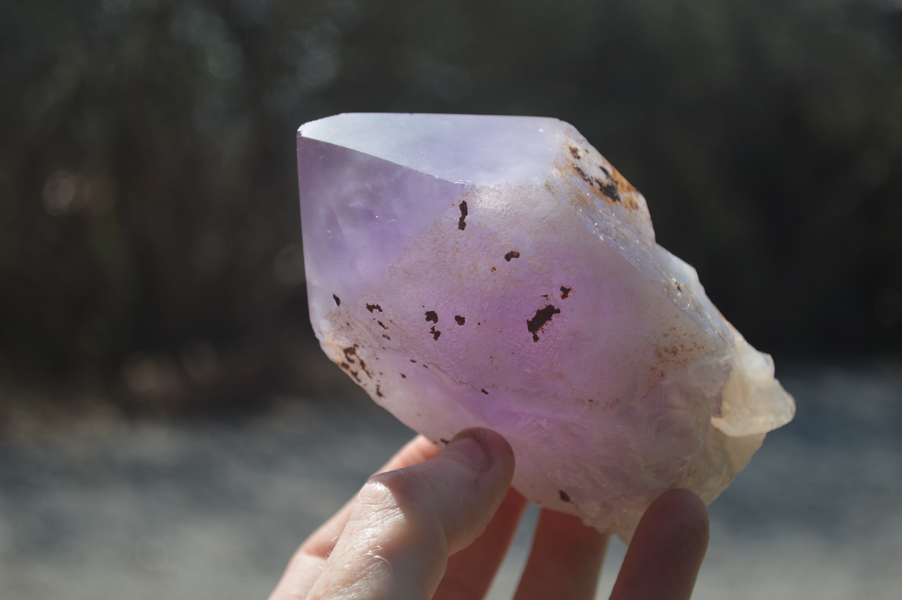 Polished Jacaranda Amethyst Crystals x 3 From Mumbwa, Zambia - Toprock Gemstones and Minerals 