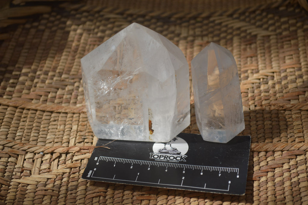 Polished Clear Quartz Points x 4 From Madagascar - Toprock Gemstones and Minerals 