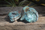 Natural Shattuckite Specimens x 4 From Kaokoveld, Namibia - Toprock Gemstones and Minerals 