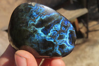 Polished Labradorite Palm Stones x 20 From Tulear, Madagascar - Toprock Gemstones and Minerals 