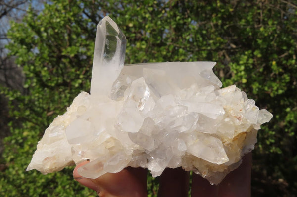 Natural Clear Quartz Clusters x 4 From Ambatofinandrahana, Madagascar - Toprock Gemstones and Minerals 
