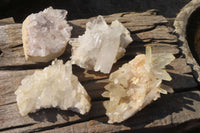 Natural Clear Quartz Clusters x 4 From Ambatofinandrahana, Madagascar - Toprock Gemstones and Minerals 