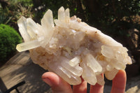 Natural Clear Quartz Clusters x 4 From Ambatofinandrahana, Madagascar - Toprock Gemstones and Minerals 