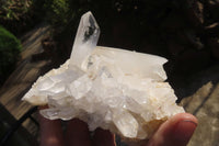Natural Clear Quartz Clusters x 4 From Ambatofinandrahana, Madagascar - Toprock Gemstones and Minerals 