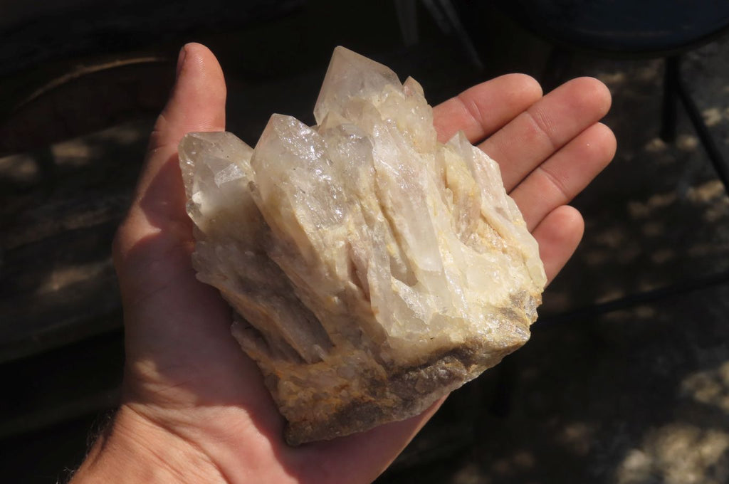 Natural Smokey Quartz Clusters x 2 From Luena, Congo - Toprock Gemstones and Minerals 