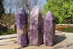 Polished Lepidolite Points x 6 From Madagascar - Toprock Gemstones and Minerals 