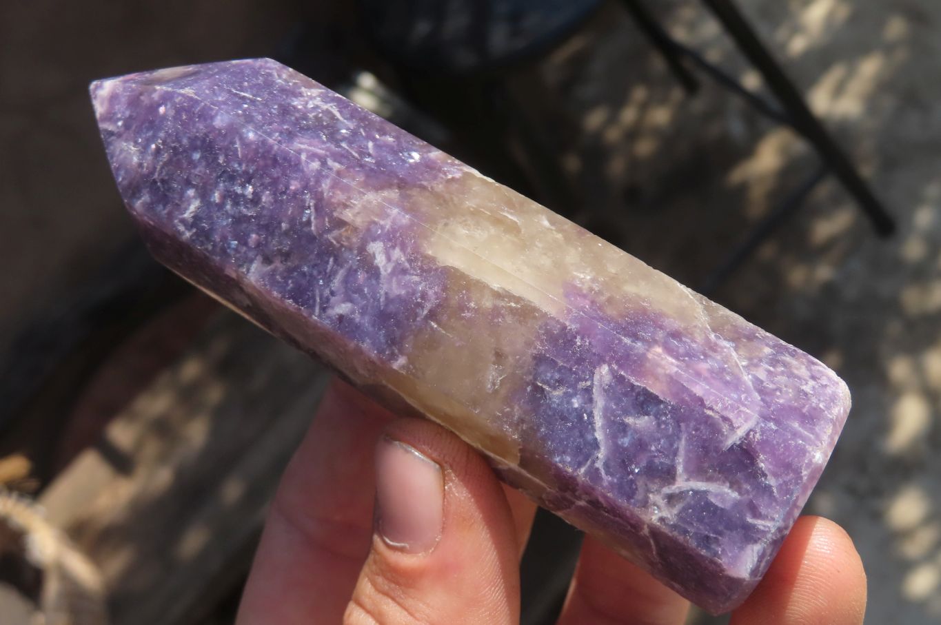 Polished Lepidolite Points x 6 From Madagascar - Toprock Gemstones and Minerals 