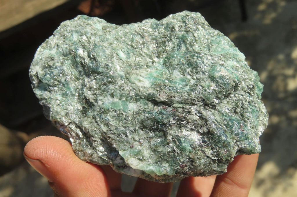 Natural Rare Emerald Mica In Matrix Cobbed Specimens x 4 From Mutoko, Zimbabwe - Toprock Gemstones and Minerals 