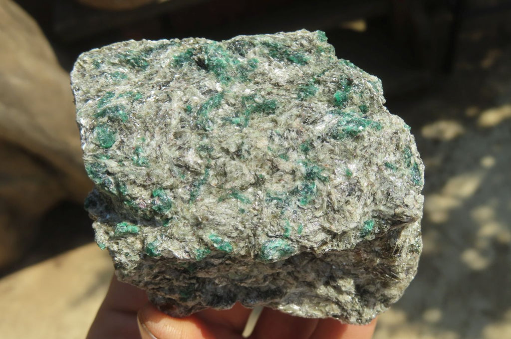 Natural Rare Emerald Mica In Matrix Cobbed Specimens x 4 From Mutoko, Zimbabwe - Toprock Gemstones and Minerals 
