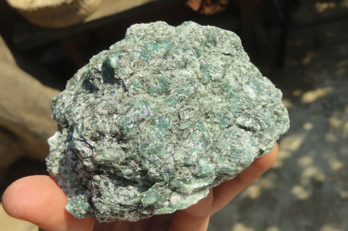 Natural Rare Emerald Mica In Matrix Cobbed Specimens x 4 From Mutoko, Zimbabwe - Toprock Gemstones and Minerals 