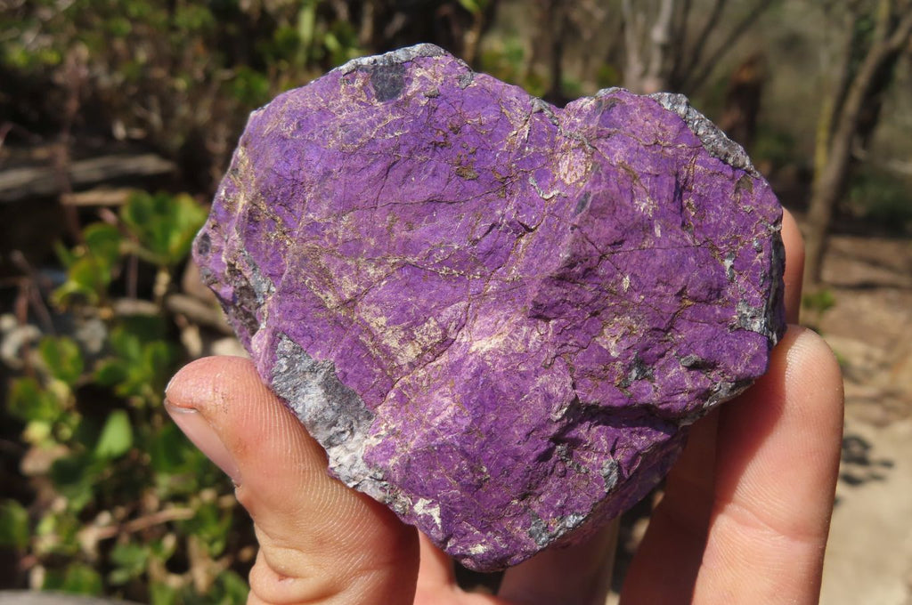 Natural Metallic Purpurite Cobbed Specimens x 6 From Erongo, Namibia - Toprock Gemstones and Minerals 