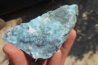 Natural Drusy Coated Chrysocolla Specimens x 4 From Congo - Toprock Gemstones and Minerals 