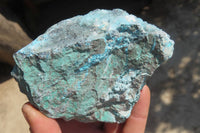 Natural Drusy Coated Chrysocolla Specimens x 4 From Congo - Toprock Gemstones and Minerals 
