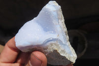 Natural Etched Blue Chalcedony Specimens x 12 From Malawi - Toprock Gemstones and Minerals 