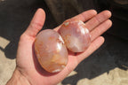 Polished Ocean Flower Agate Palm Stones x 12 From Antsahalova, Madagascar - Toprock Gemstones and Minerals 