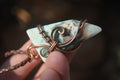 Polished Blue Smithsonite Copper Wire Wrapped Pendants x 6 From Congo - Toprock Gemstones and Minerals 