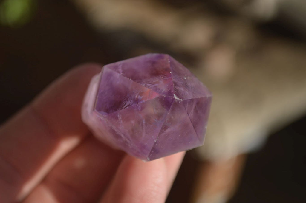 Natural Jacaranda Amethyst Single Crystals x 35 From Zambia - Toprock Gemstones and Minerals 