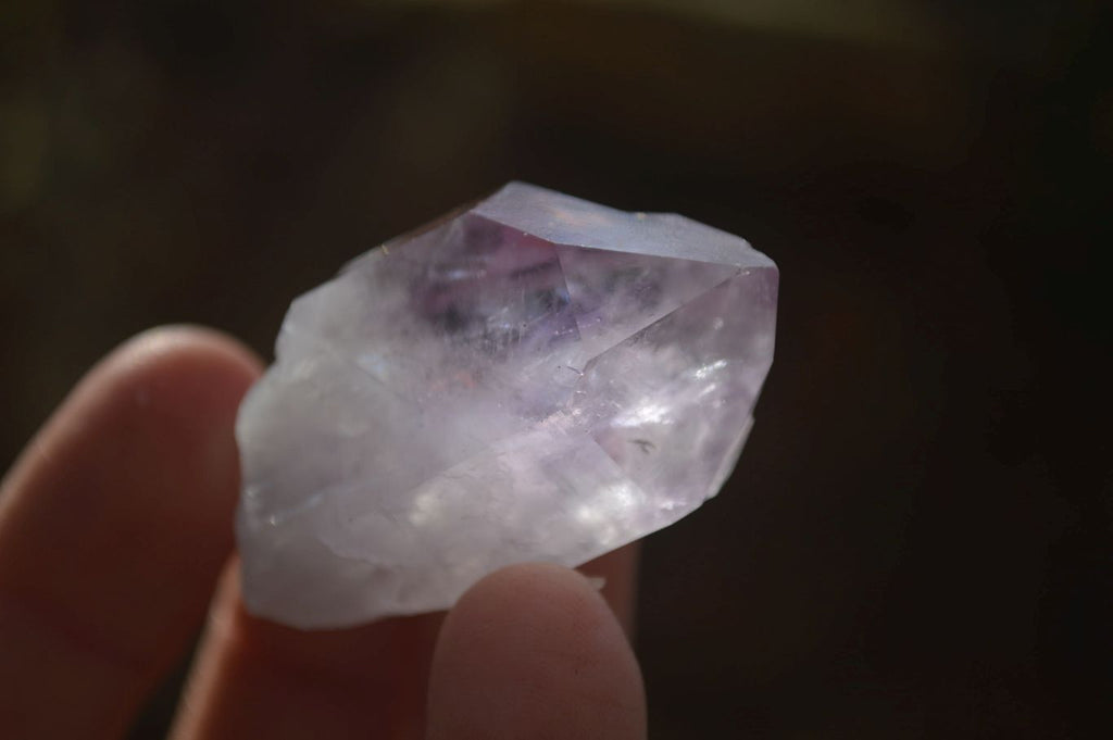 Natural Jacaranda Amethyst Single Crystals x 35 From Zambia - Toprock Gemstones and Minerals 