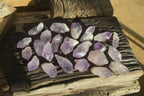 Natural Jacaranda Amethyst Single Crystals x 35 From Zambia - Toprock Gemstones and Minerals 