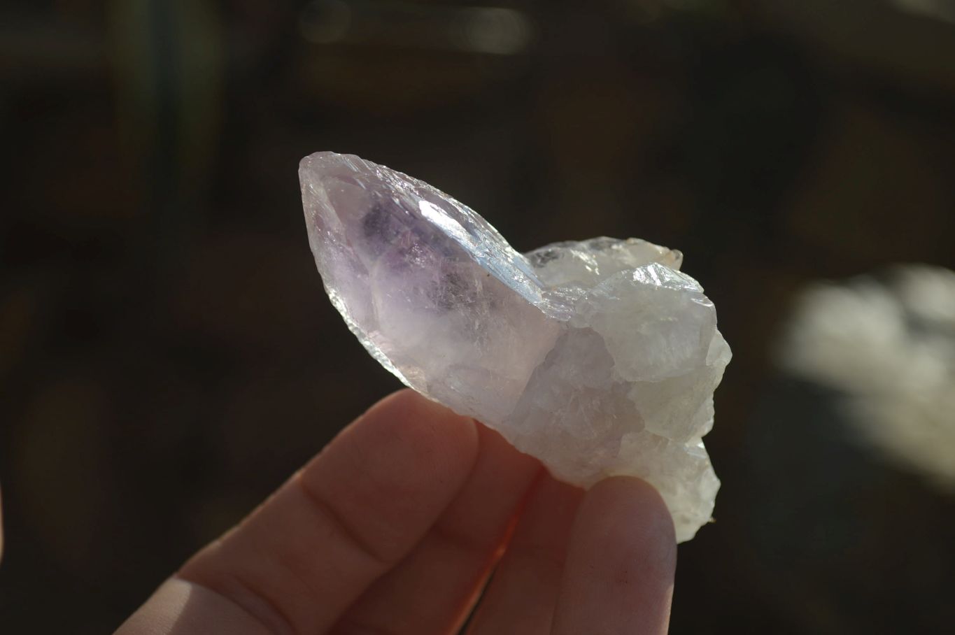 Natural Jacaranda Amethyst Single Crystals x 35 From Zambia - Toprock Gemstones and Minerals 