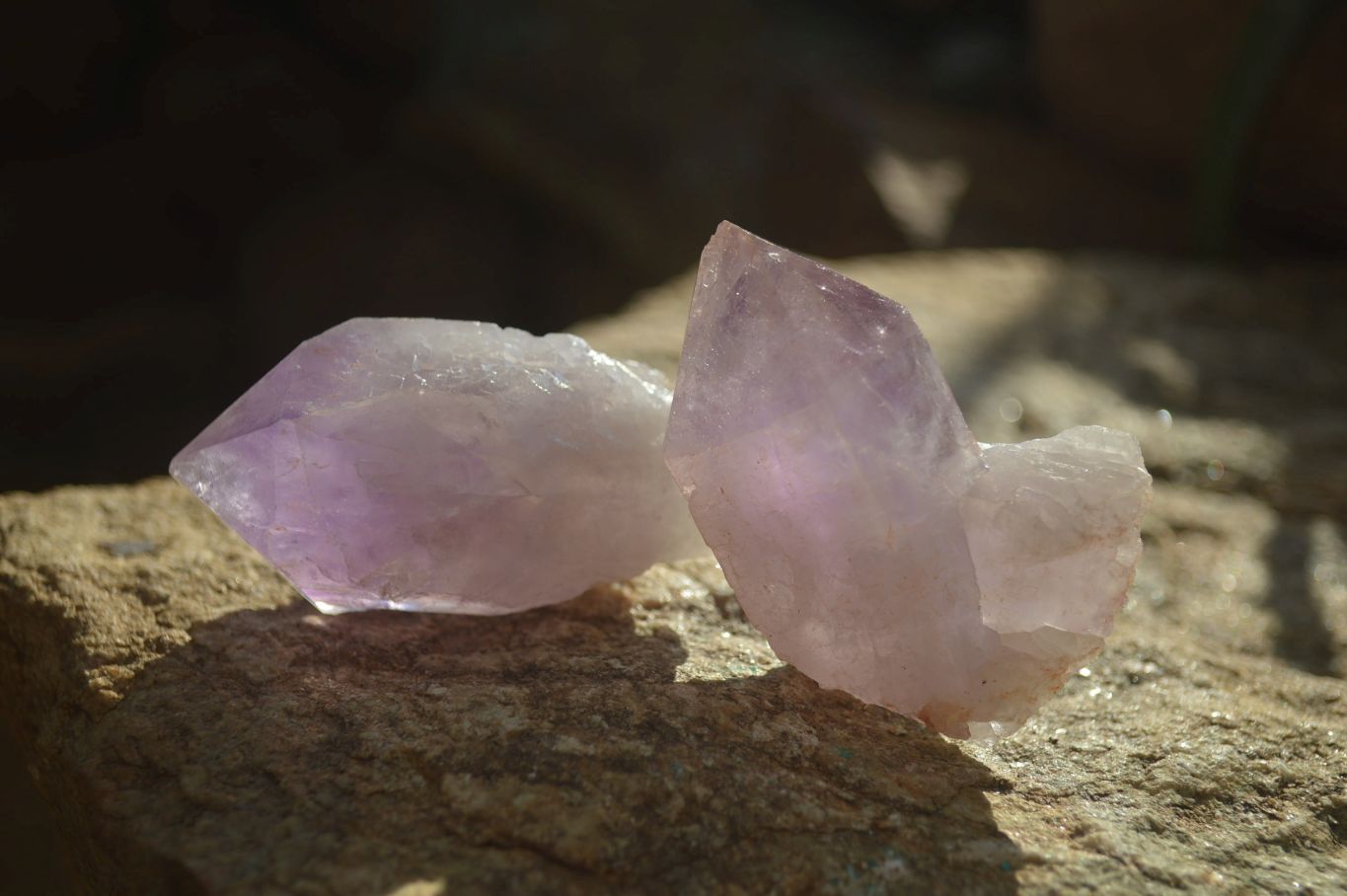 Natural Jacaranda Amethyst Single Crystals x 35 From Zambia - Toprock Gemstones and Minerals 