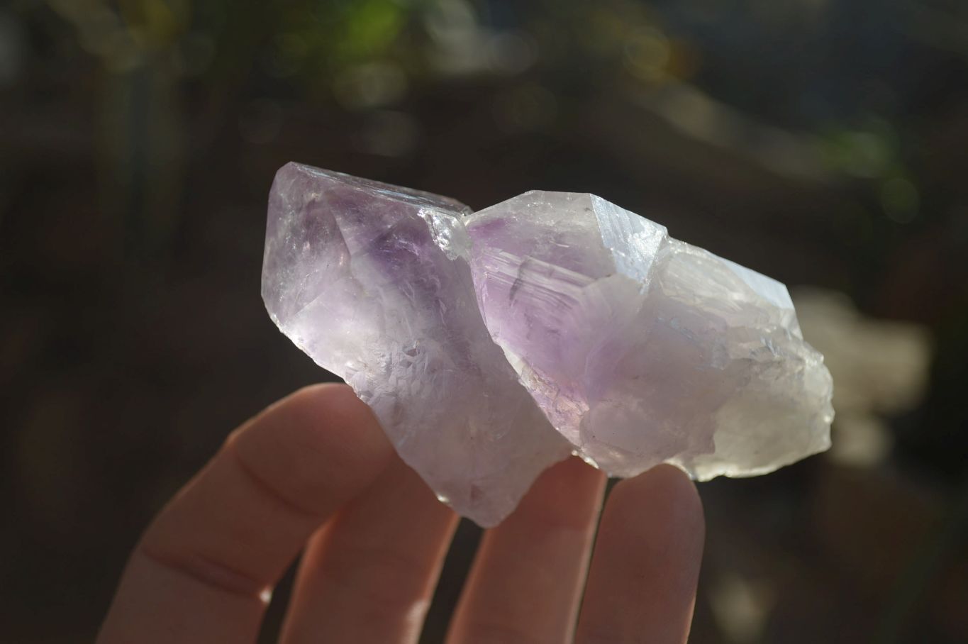 Natural Jacaranda Amethyst Single Crystals x 35 From Zambia - Toprock Gemstones and Minerals 