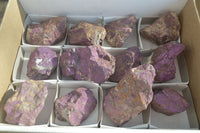 Natural Metallic Purpurite Cobbed Specimens x 12 From Erongo, Namibia - Toprock Gemstones and Minerals 