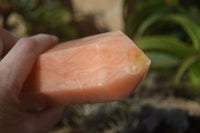 Polished Orange Twist Calcite Prism x 1 From Madagascar - Toprock Gemstones and Minerals 