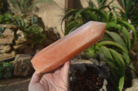 Polished Orange Twist Calcite Prism x 1 From Madagascar - Toprock Gemstones and Minerals 