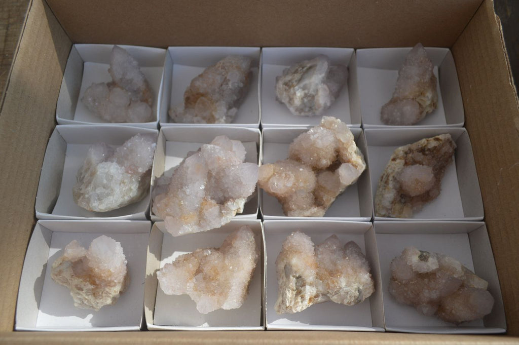 Natural Limonite Spirit Quartz Clusters x 12 From Boekenhouthoek, South Africa - Toprock Gemstones and Minerals 