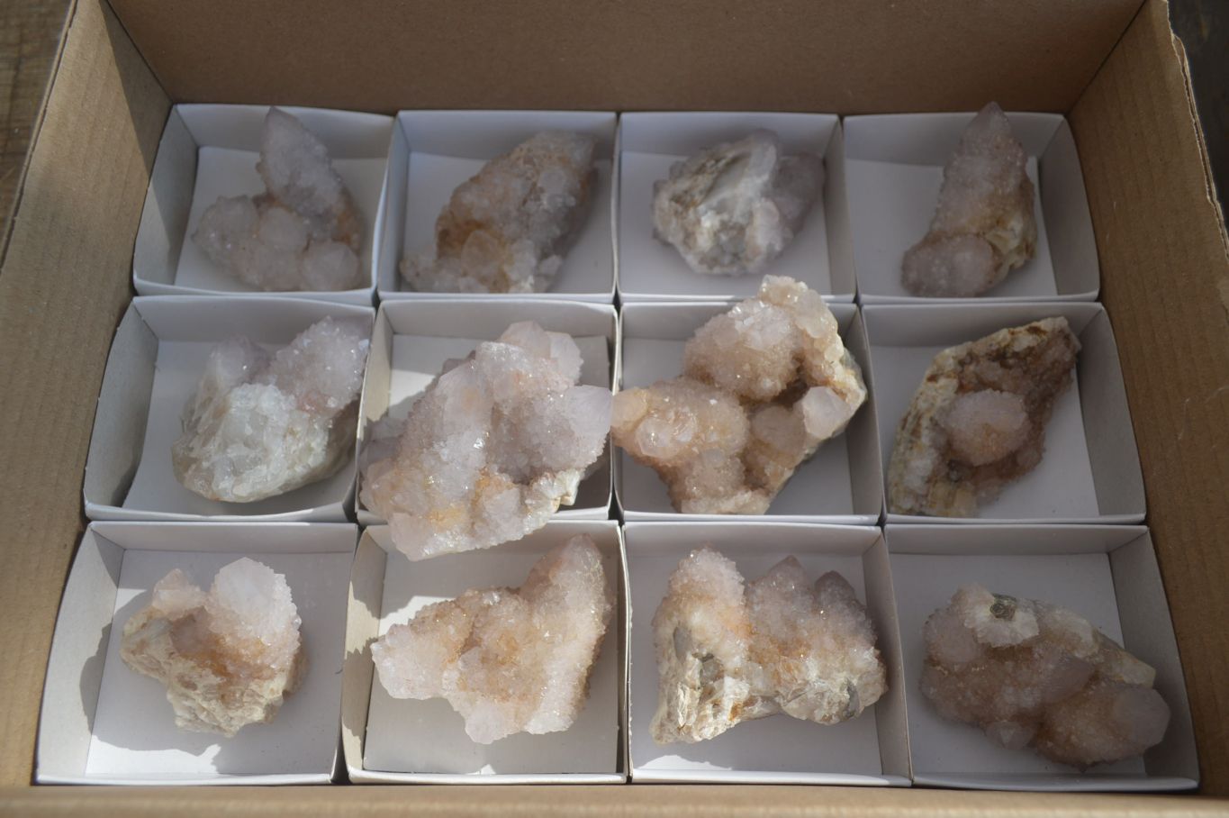 Natural Limonite Spirit Quartz Clusters x 12 From Boekenhouthoek, South Africa - Toprock Gemstones and Minerals 